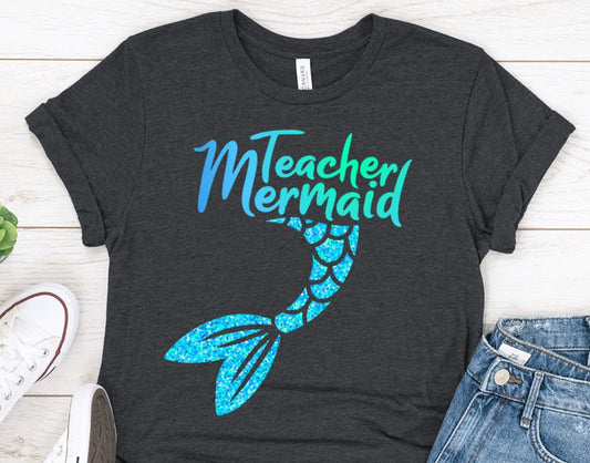 Mermaid teacher in the ocean of knowledge shirt