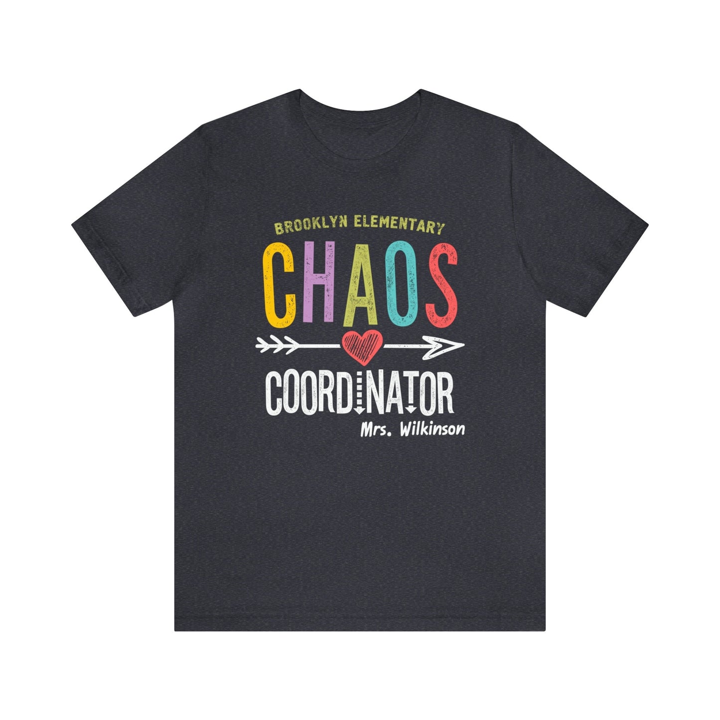 Chaos Coordinator Teacher Team Custom Shirt, Personalized School Support Team T-Shirt, Funny Teacher Chaos Tee - 37 Design Unit