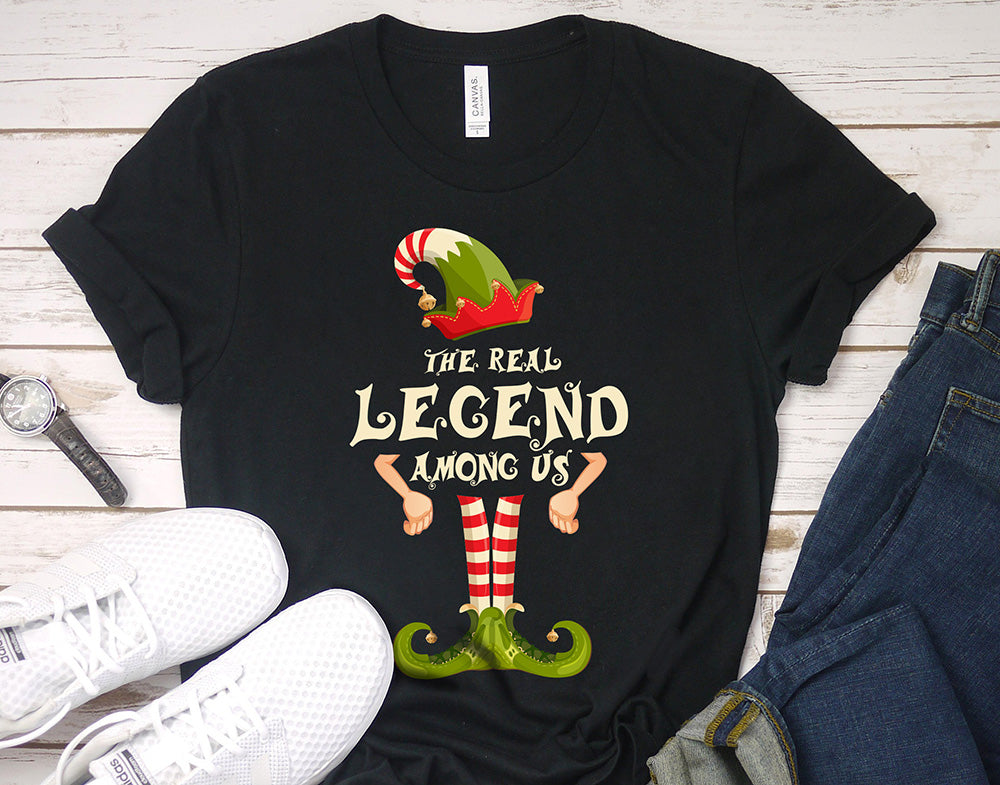 Christmas shirt for woman or man - the real legend among us - family matching funny Christmas costume t-shirt - 37 Design Unit